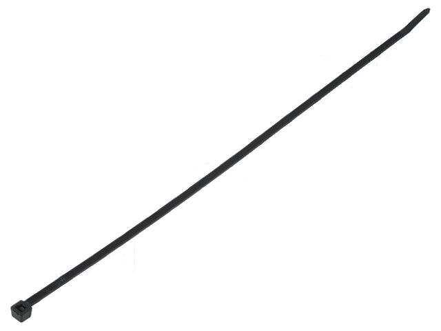 Kabelbinder; L: 300mm; W: 4,7mm; polyamide; 355N; zwart; Ømax: 85mm Kabelbinder; L: 300mm; W: 4,7mm; polyamide; 355N; zwart; Ømax: 85mm